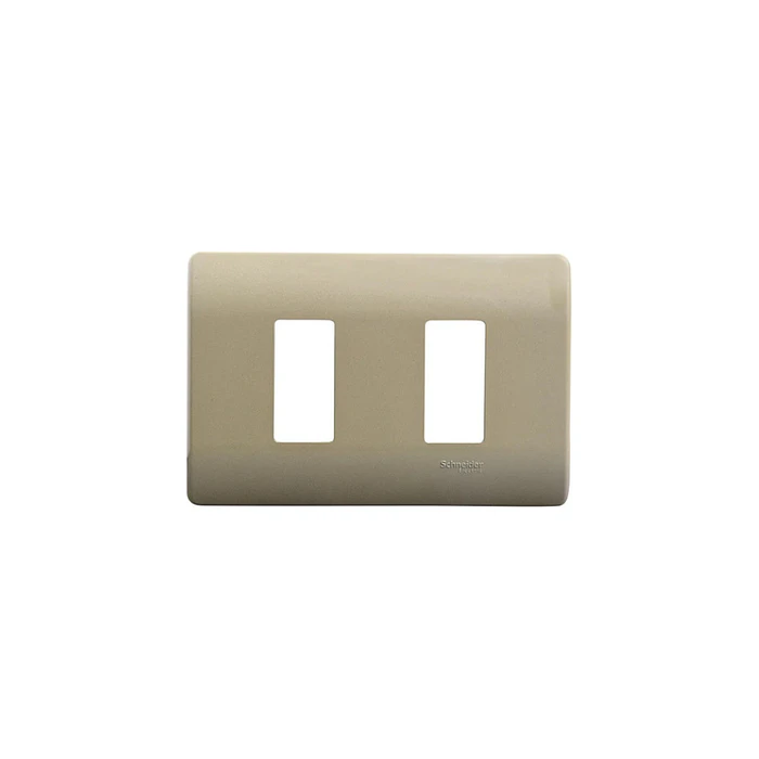 Placa 2 M  c/soporte Dorada Schneider Genesis Pack 4 Uni  MWD130417442  1