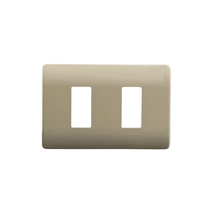 Placa 2 M  c/soporte Dorada Schneider Genesis Pack 4 Uni  MWD130417442 
