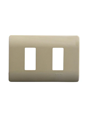 Placa 2 M  c/soporte Dorada Schneider Genesis Pack 4 Uni  MWD130417442 