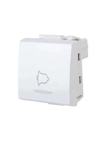 Modulo Pulsador Para Timbre 10a 250v Blanco Halux Serie Clio - Blanco