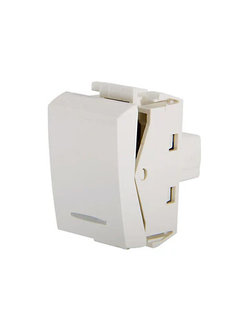 Modulo Interruptor Conmutable Escala Blanco Halux Serie Clio - Blanco