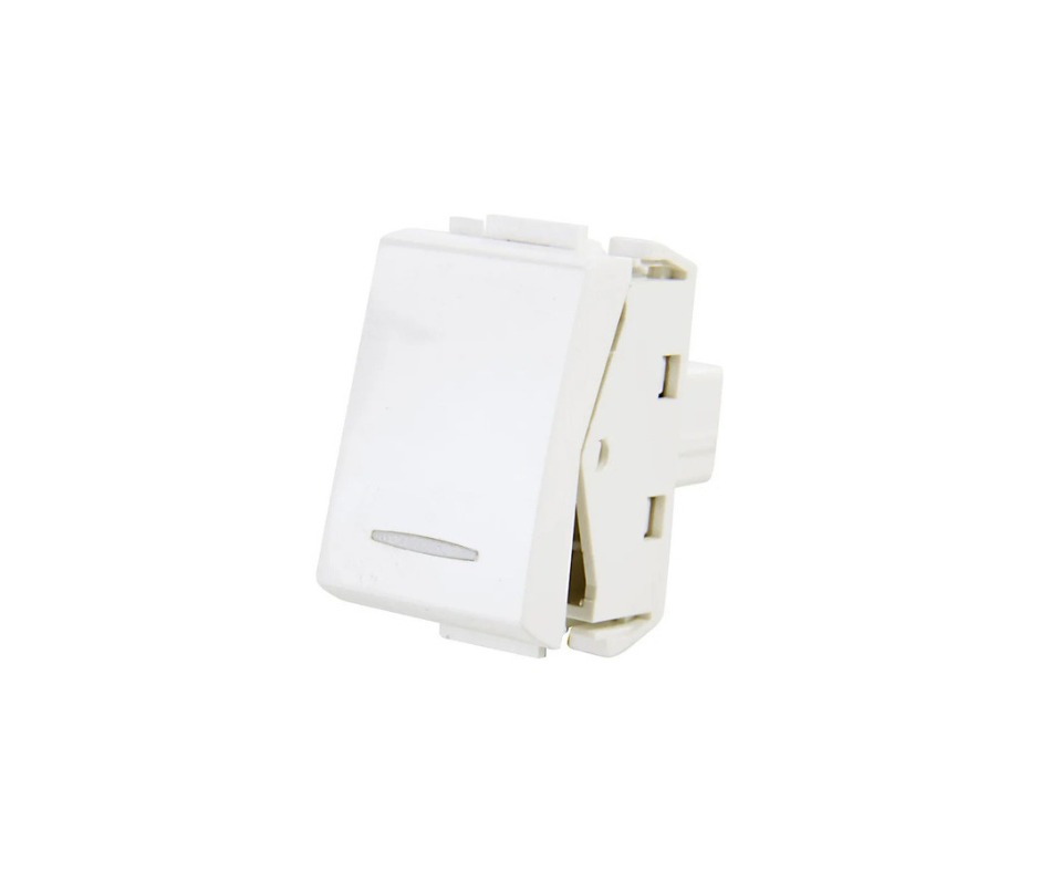 Modulo Interruptor 10a 220v Blanco Halux Serie Clio Pack 4 U