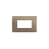 Placa 3 Modulos Bticino Nobile Terra Con Soporte AF5S3TI