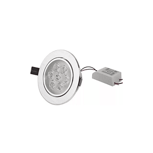 Pack 3 Lamparas Embutidas Dirigibles 7w 220v, Diametro 100mm