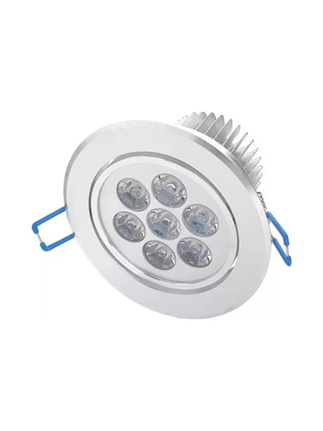 Pack 3 Lamparas Embutidas Dirigibles 7w 220v, Diametro 100mm