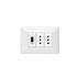 Enchufe Doble + Usb Bticino Matix Blanco Sam5285car Blanco
