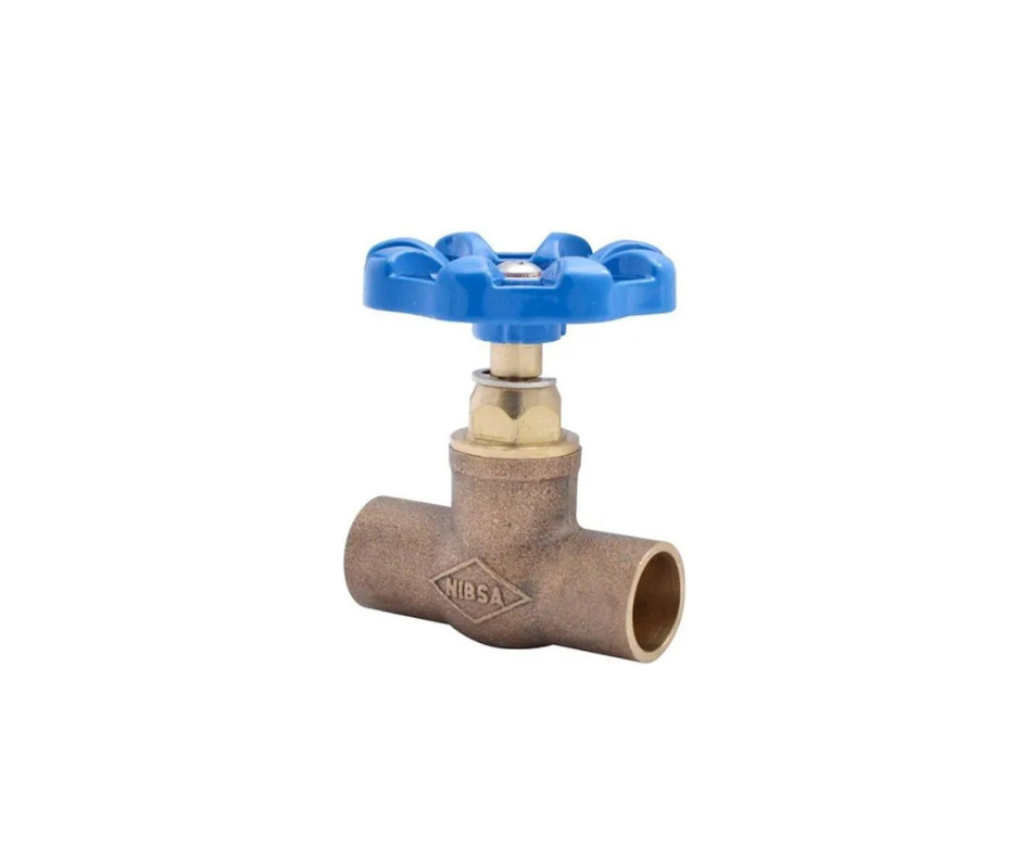 Llave De Paso Compacta Bronce 3/8 Nibsa