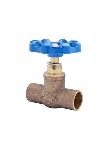 Llave De Paso Compacta Bronce 3/8 Nibsa