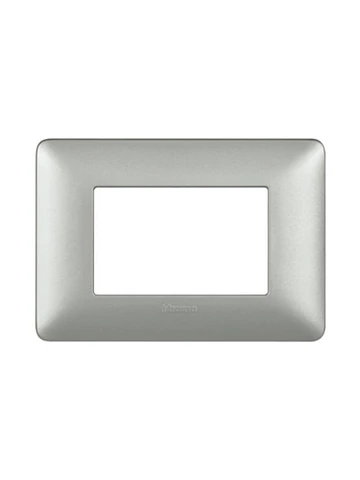 Placa 3 Modulos Aluminio Natural Bticino Matix SAM503M3AL