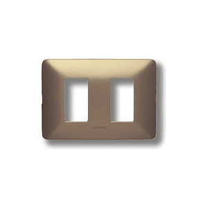 Placa 2 Modulos Bticino Matix Titanio SAM503M2TI