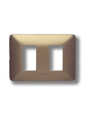 Placa 2 Modulos Bticino Matix Titanio SAM503M2TI