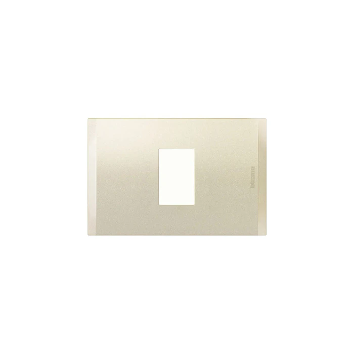 Placa 1 Modulo Bticino Nobile Perla  AF5S1NA