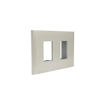 Placa 2 Modulos Bticino Nobile Perla AF5S2NA