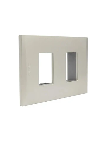Placa 2 Modulos Bticino Nobile Perla AF5S2NA