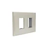 Placa 2 Modulos Bticino Nobile Perla AF5S2NA