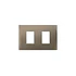 Placa 2 Modulos Bticino Nobile Terra AF5S2TI