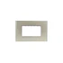 Placa 3 Modulos Bticino Nobile Perla Con Soporte AF5S3NA