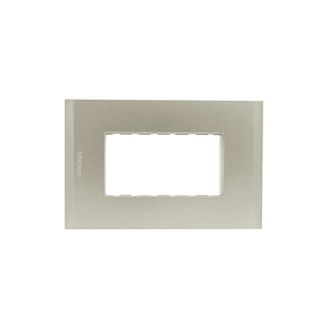 Placa 3 Modulos Bticino Nobile Perla Con Soporte AF5S3NA