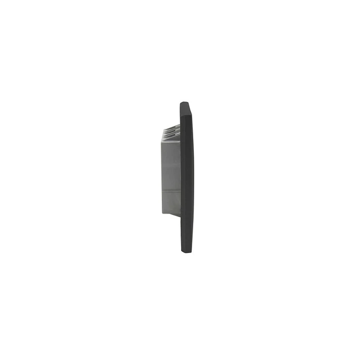 Placa 3 Modulos Bticino Nobile Black Con Soporte AF5S3NG 2