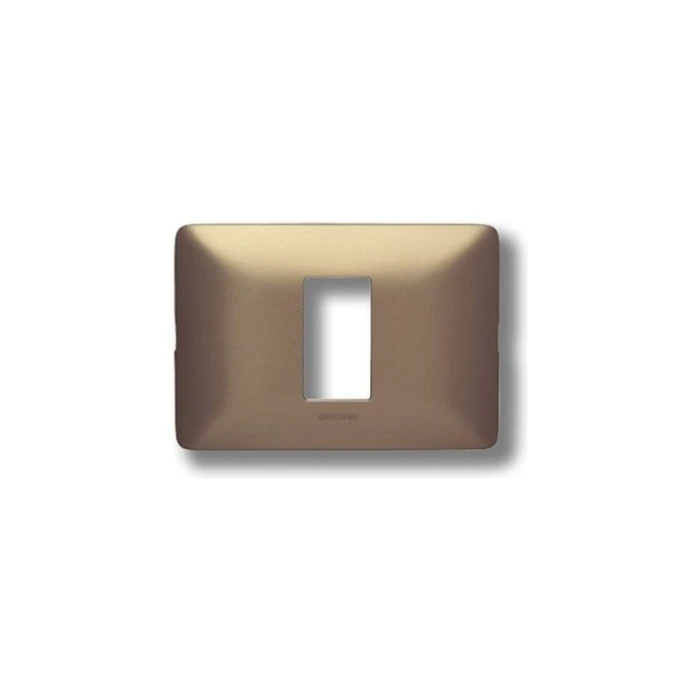 Placa Bticino Matix 1 Modulo Aluminio Titanio SAM503M1TI