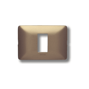 Placa Bticino Matix 1 Modulo Aluminio Titanio SAM503M1TI