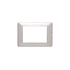Placa 3 Mod Bticino Matix Gris Perla Con Soporte SAM503M3GPF