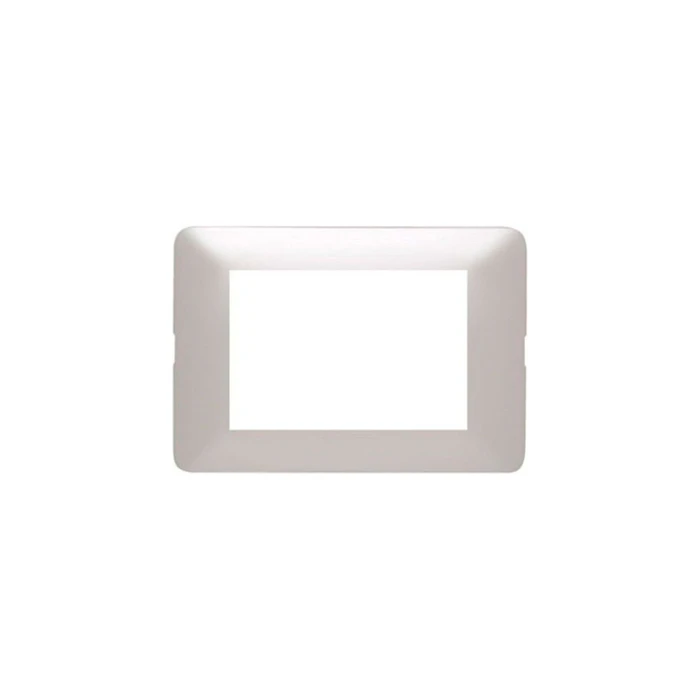 Placa 3 Mod Bticino Matix Gris Perla Con Soporte SAM503M3GPF
