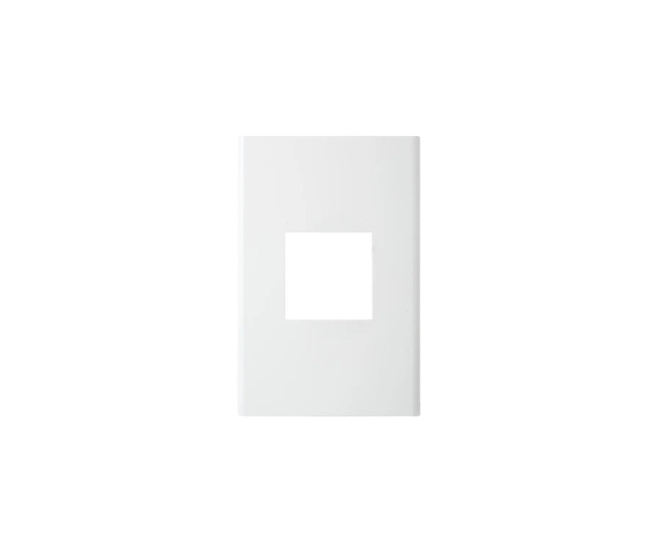 Placa 11/2 Posicion Con Soporte Blanco Halux Series Clio