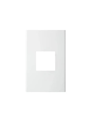 Placa 11/2 Posicion Con Soporte Blanco Halux Series Clio