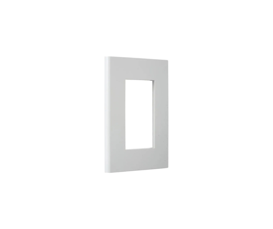 Placa 3 Posiciones Con Soporte Blanco Halux Series Clio