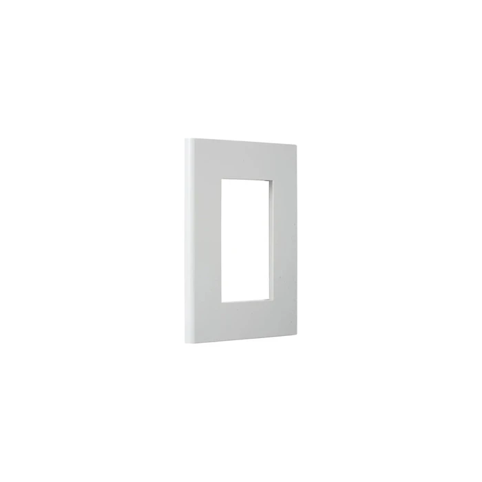 Placa 3 Posiciones Con Soporte Blanco Halux Series Clio 1