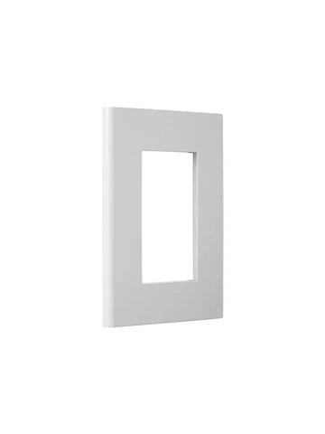 Placa 3 Posiciones Con Soporte Blanco Halux Series Clio