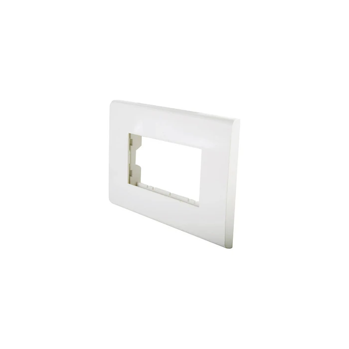 Placa 3 Posiciones Con Soporte Blanco Halux Series Clio 2