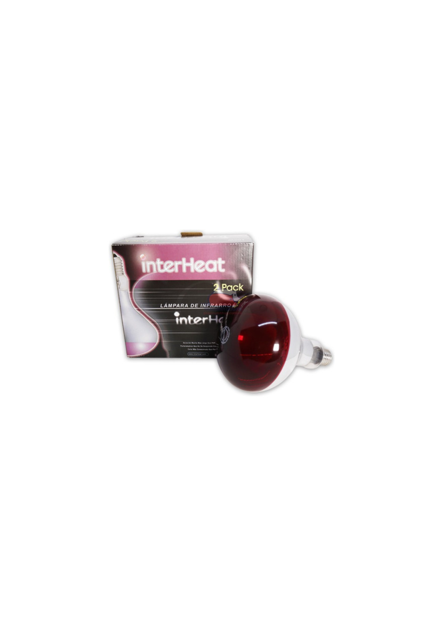 Pack 2 Ampolletas Infrarrojas Interheat R125 175w