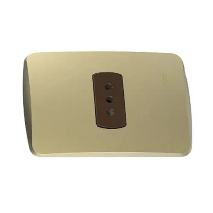 Enchufe Simple 10a 250v Dorado/café Schneider Miluz 2