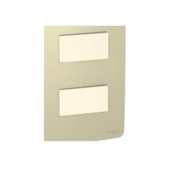 Interruptor Doble Dorado/beige Schneider Orion S713261234  2