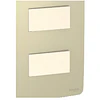 Interruptor Doble Dorado/beige Schneider Orion S713261234  2