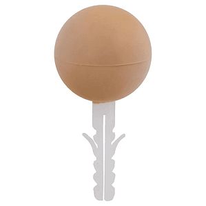 Tope de puerta esférico 35mm Beige