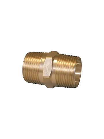 Niple bronce 3/8" HE/HE