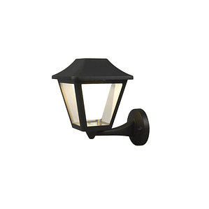 Farol de muro led Wifi negro