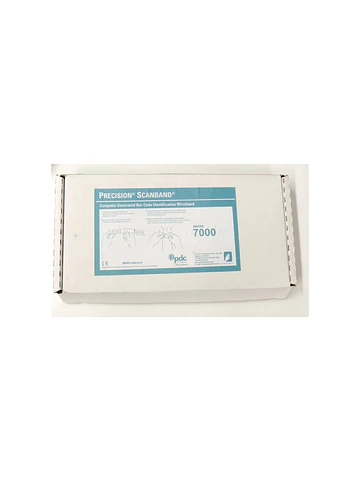 Pulsera identificación Adulto PDC Precision Scanband caja 200 unidades