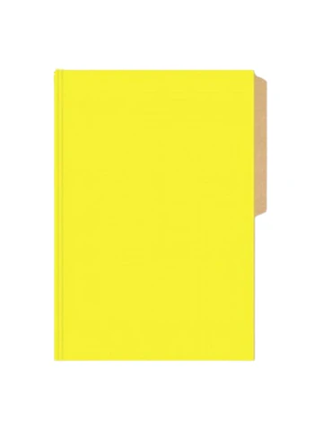 Carpeta de Cartulina con pestaña oficio pigmentada amarilla 25 unidades