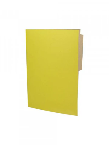 Carpeta de Cartulina con pestaña oficio pigmentada amarilla 25 unidades