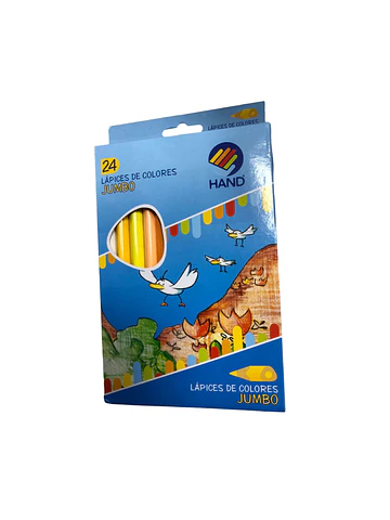 Lapices de colores Jumbo Hand (24 colores)