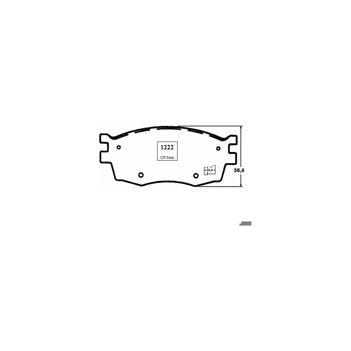 Pastillas de freno delantera PP1222 Kia Rio 2008 - 2012 1