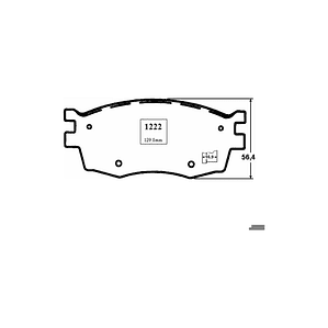 Pastillas de freno delantera PP1222 Kia Rio 2008 - 2012