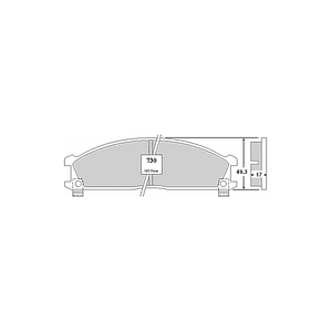 Pastillas de freno delanteras para Nissan D21