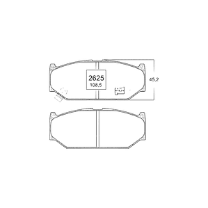 Pastillas de freno delanteras semimetálicas Suzuki Swift