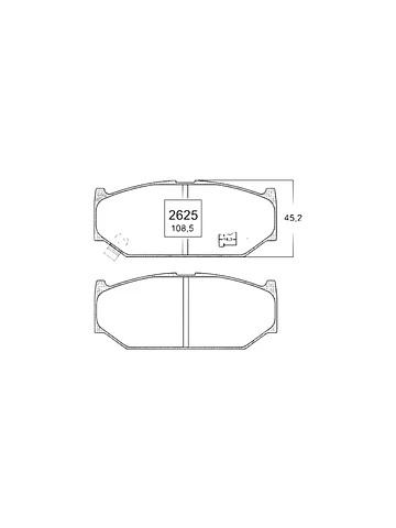 Pastillas de freno delanteras semimetálicas Suzuki Swift PP2625