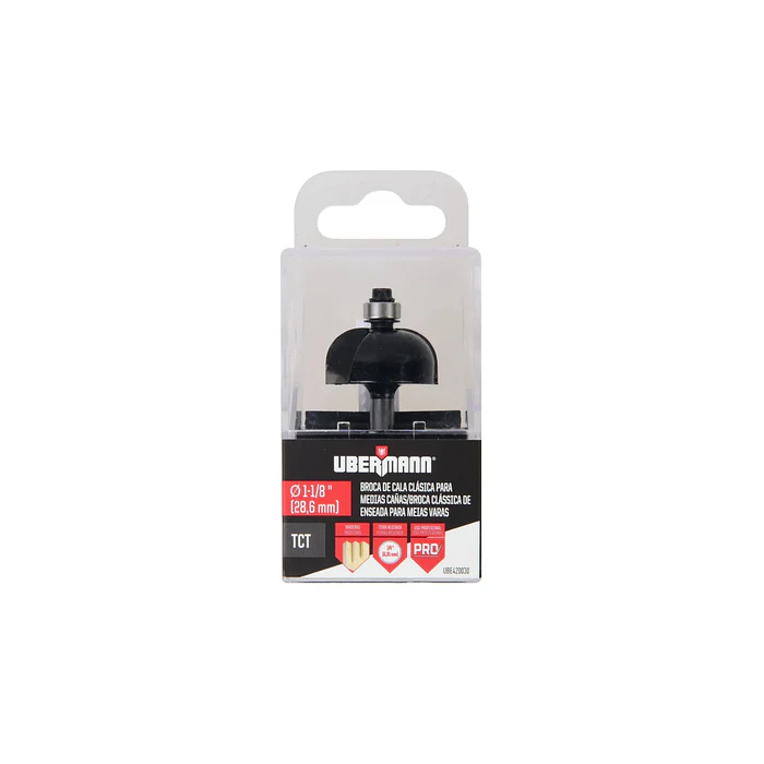 Fresa media caña 1 1/8